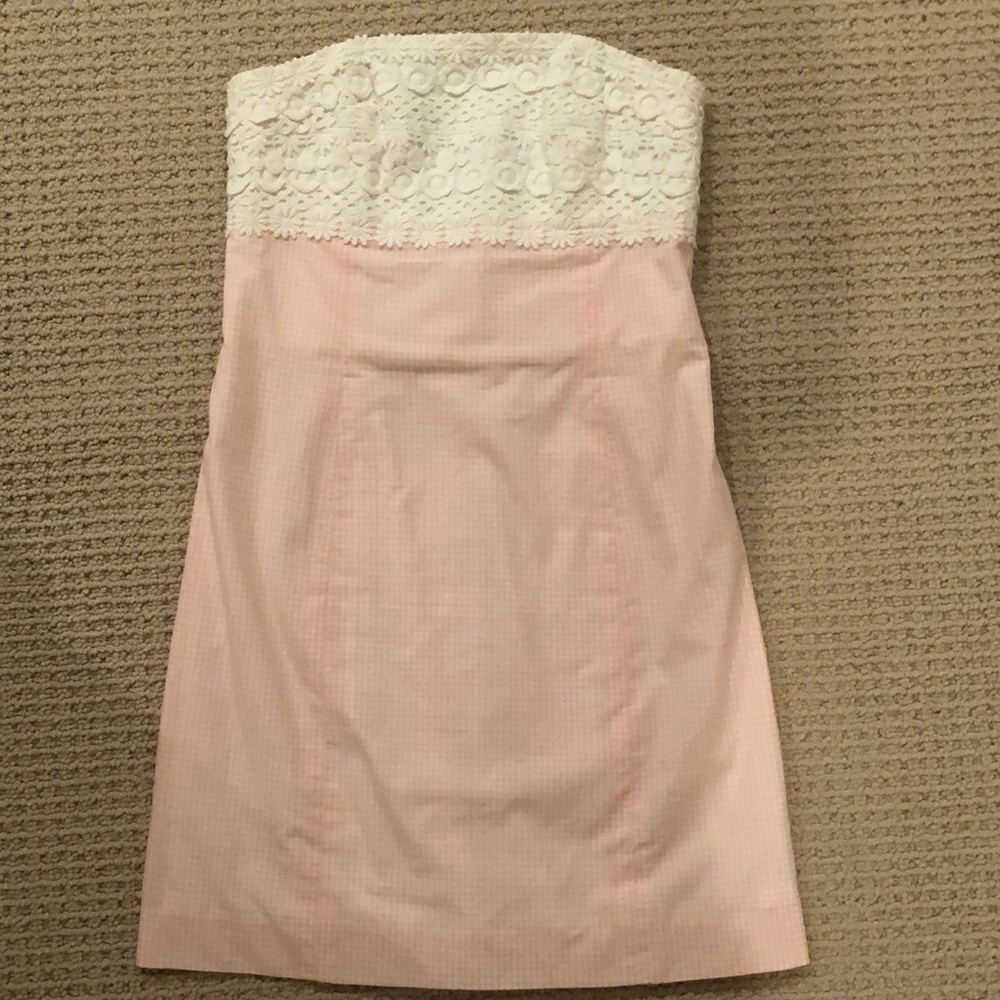 Checkered and lace Lily Pulitzer dress